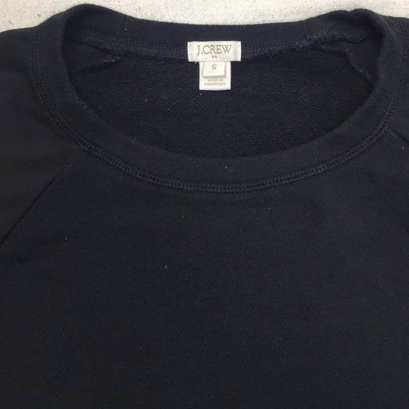 J Crew Factory woven sleeve sweatshirt small - Picture 3 of 8